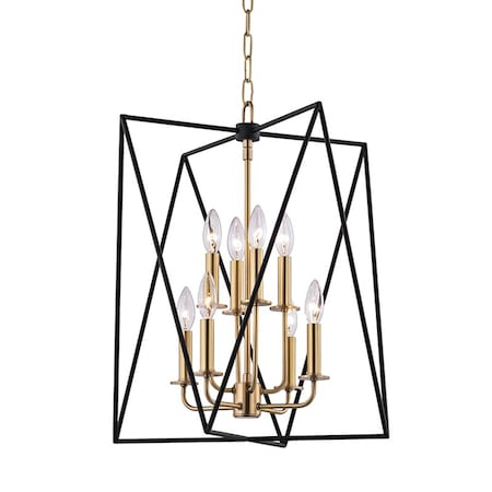 Hudson Valley Lighting Laszlo 8 Light Pendant 18.25 In. Aged Brass 1118-AGB
