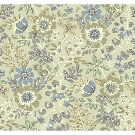 A-Street Prints Voysey Green Floral Wallpaper 2970-87532