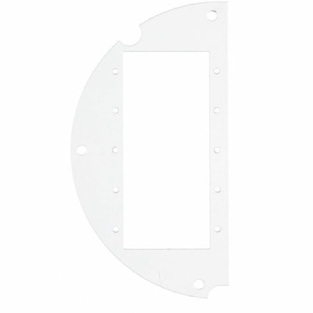 Hubbell Wiring Device-Kellems Recessed 6" Series, Sub Plate, 50% Left Side, (5) Extron MAAP Opening S1R6SPC