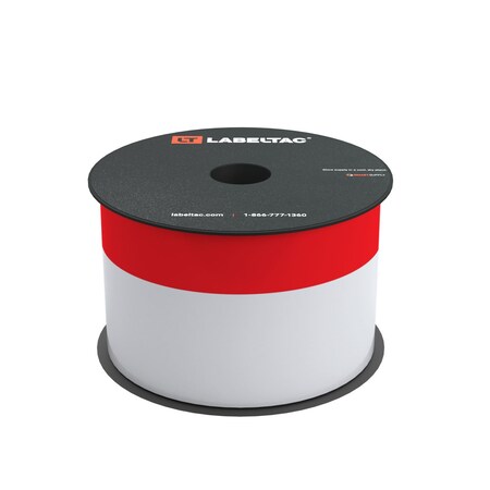 Labeltac Printable Cable Wraps 3in x 70ft, 1in Printable LT4/LTPX, Red LT304WW