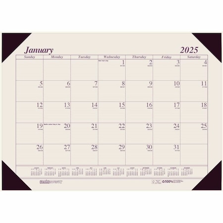 House Of Doolittle EcoTone Desk Pad Calendars 12 months Jan - Dec. Printed on 100% post consumer re HOD12470