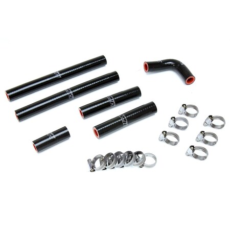 Hps Performance High Temp Reinforced Silicone Heater Coolant Hose Kit, Black, 57-1638-BLK