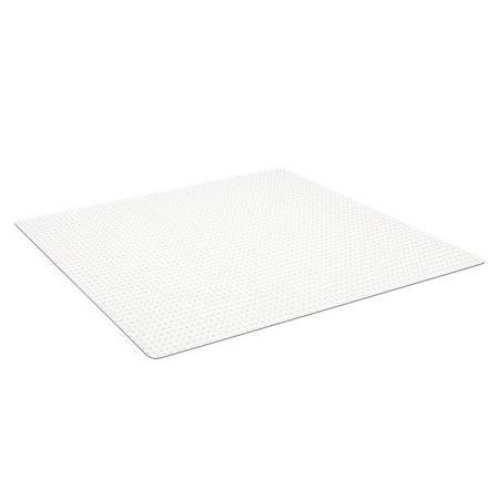 Es Robbins Chair Mat, 60" L, 46" W, Rectangle, Clear 120321