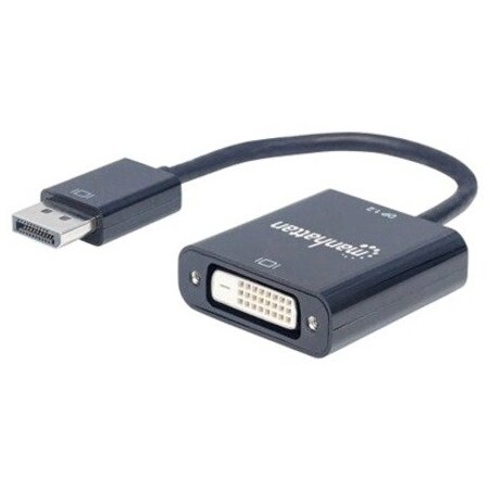 Manhattan - Strategic DISPLAYPORT 1.2A MALE TO DVI-D FEMALE, ACTIVE, 23 CM 9 IN., BLACK 152228