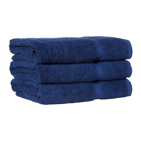 Martex Bath Towel, 52 in L, Navy 7135303