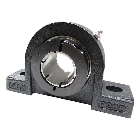 Iptci Pillow Block Ball Bearing Mounted Unit, Cast Iron Housing Material, Ball, 1-1/4 in Dia CLP206-20