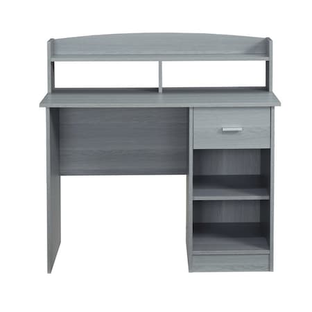 Homeroots 41" Gray Wood Writing Desk 723761
