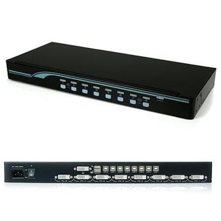 Ezgeneration 8 Port 1U Rack Mount DVI USB KVM Switch EZ269478