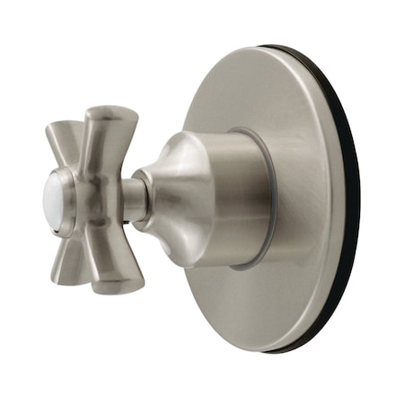 Kingston Brass Single-Handle Six-Way Diverter Valve with Round Trim Kit, Brushed Nickel KS4038ZX