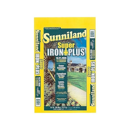 Sunniland Super Iron Plus All-Purpose Lawn Fertilizer For All Grasses 4000 sq ft 224115