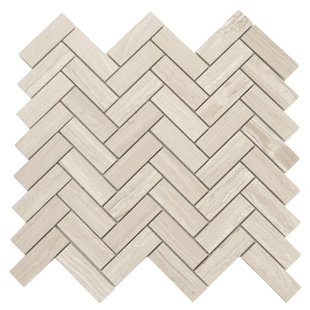 Apollo Tile 12x13 Wooden Grey Marble Polished Floor and Wall Mosaic Tile 5.29 sqft/case, 5PK APLSV88H08A
