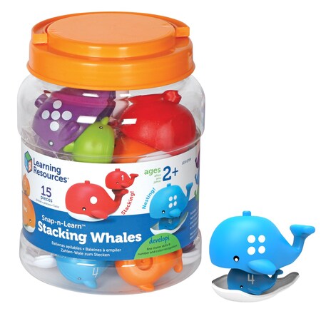 Learning Resources Snap-n-Learn Stacking Whales LER6709