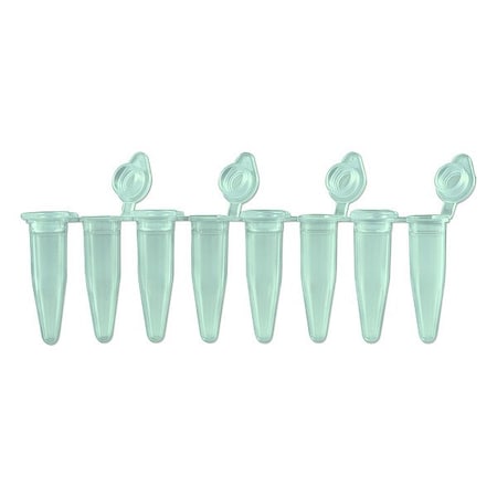 Zoro Select PCR Strip, 0.28 in Dia, Green, PK120 P3010-A-G
