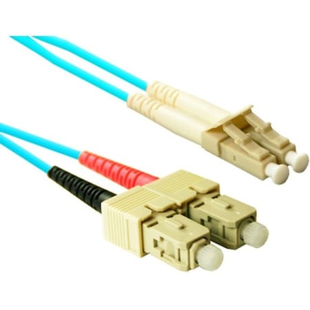 Enet Sc-Lc 2M Om4 50/125 Multimode Aqua SCLC-OM4-2M-ENC