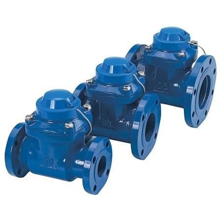 Omega Turbine Flow Meter, Liquid, 16 GPM to 132 GPM, 2 ", ANSI Flange, 2 %, Cast Iron, ABS, Alnico, Tungs FTB-632