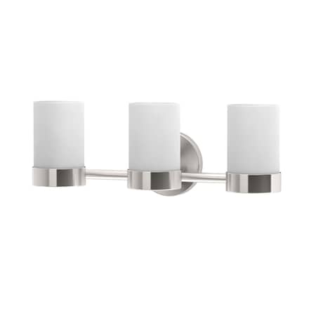 Gatco Glam Triple Sconce, Satin Nickel 1637