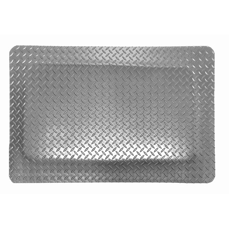 Rhino Mats Antifatigue Mat, 120 in L x 24 in W, 9/16 in Thickness, Vinyl, Gray DV-24120-G916