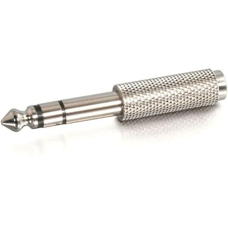 C2G 6.3MM 1/4IN STEREO MALE TO 3.5MM STEREO FEMALE ADAPTER TAA COMPLIANT 40639