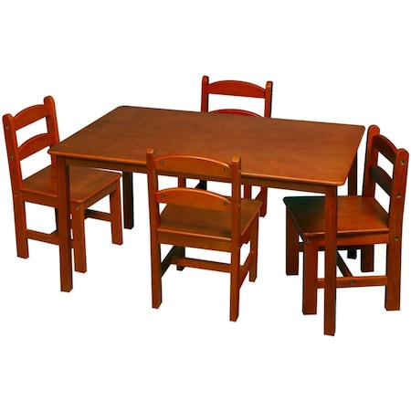 Giftmark The Gift Mark rectangle table with 4 chair set is a real value in children's furniture. Made to 3009H