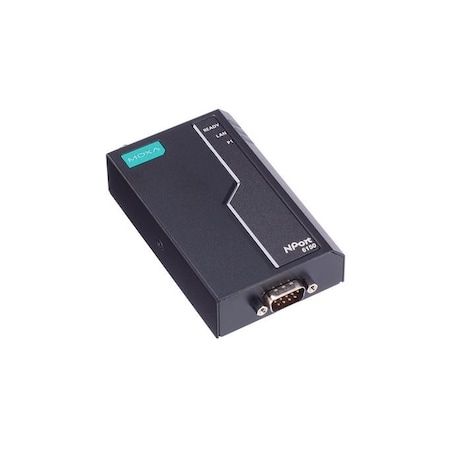 Moxa 2nd Gen 1-port RS-232/422/485 secure device server, w/o adapter, -40 to 75 De NPort 6150-G2-T