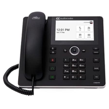 Audiocodes C450HD IP-PHONE POE GBE WITH INTEGRATED BT, DUAL BAND WIFI AND AN EXTERNAL POWER SUPPLY BLACK IPC450HDEPSG-DBW