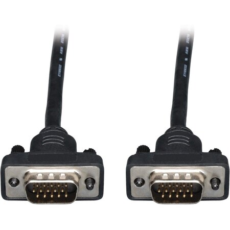 Tripp Lite Coax Cable, VGA, HD15, Low Profile, RGB, 25ft P502-025-SM