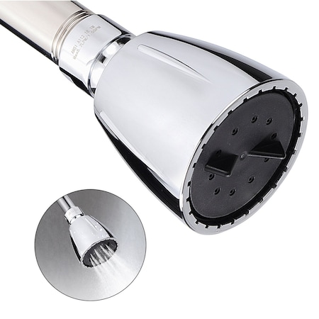 Supply Giant High Pressure Single Function Showerhead w/ Brass Ball, 1.5 GPM, 2.5in Face Dia. 74-32837