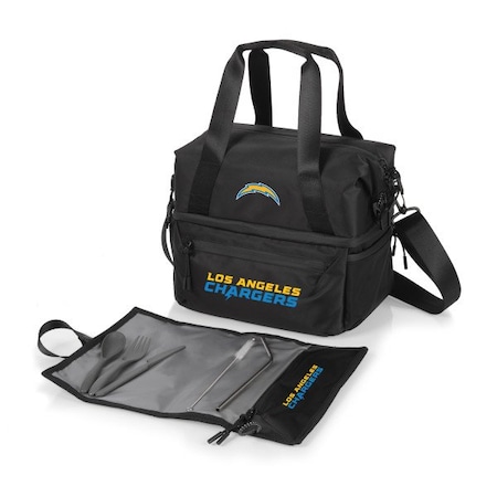 Picnic Time Family Of Brands NFL Los Angeles Chargers - Tarana Recycled Lunch Bag Cooler with Utensils 515-01-179-344-2