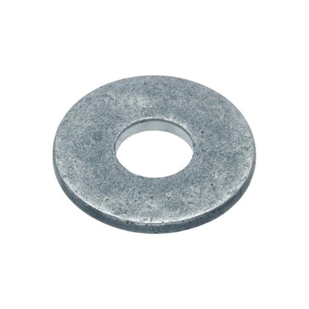 Zoro Select Flat Washer, For Screw Size #1 , Aluminum Plain Finish, 5 PK WASB#1RAL