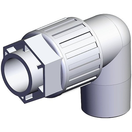 Smc High Purity Tube Fitting, Adapter, PFA LQ3L5C-MN