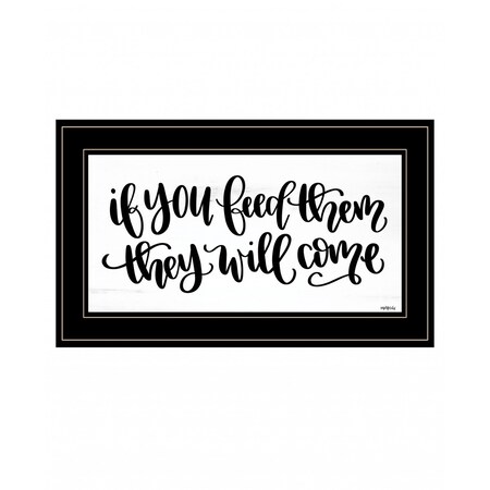 Homeroots If You Feed Them 2 Black Framed Print Wall Art 407626