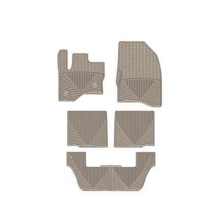 Weathertech Tan, Front, Rear, and Rear All Weather Floor Mats W237TN-W231TN-W232TN