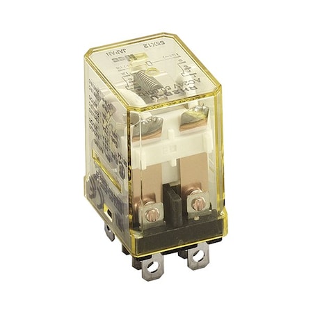 Idec Relay, Power, DPDT, 10A, 24VAC RH2B-ULCAC24V
