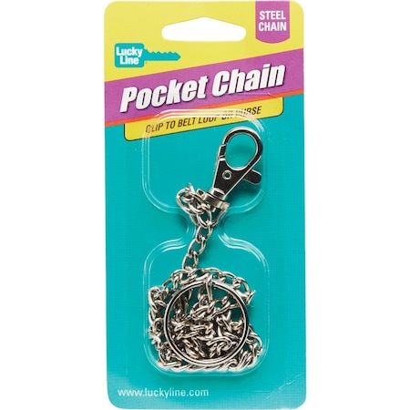 Lucky Line 18-1/4'' Nickel Steel Pocket Chain 40101