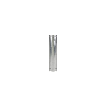 Selkirk Stove Pipe 4in D X 36in L Stainless Steel Silver 244036
