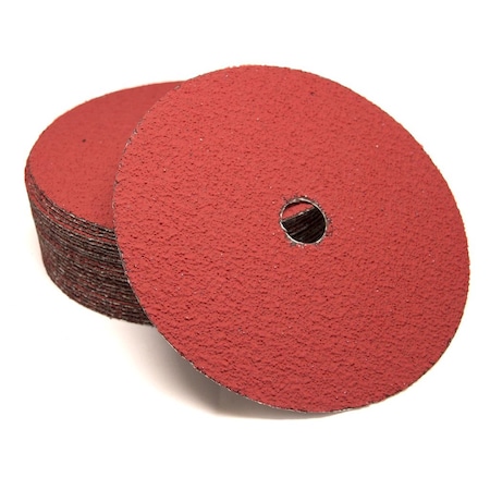 Combat Abrasives 4-1/2in Aluminum Oxide Resin Fiber Discs, 25PK ZDRF4-1/2A