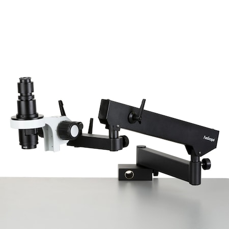 Amscope H800 Zoom Inspection Monocular Stereo Microscope 0.7X-5X Magnification on Articulating Arm H800-ASC