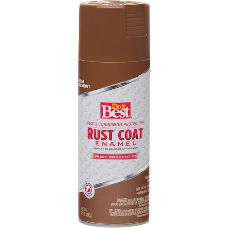 Do It Best Rust Coat Gloss Chestnut Brown 12 Oz. Anti-Rust Spray Paint 203548D