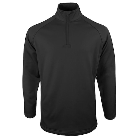 Propper Men's Quarter Zip Grid Fleece, Black, XX-Large Regular F5416