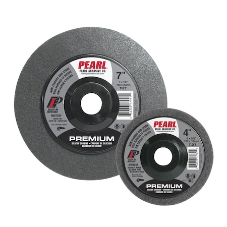 Pearl Premium Surface Prep Wheel 4 x 5/8 SC Grey, Super Fine Grit NW4GSF