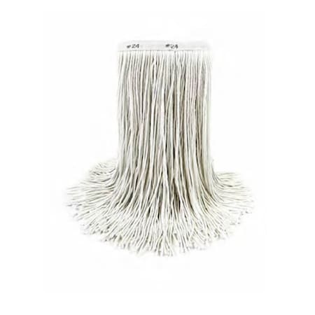 Bsl Large Rayon Cut-End Mop Head, Narrow Band, PK12 4455