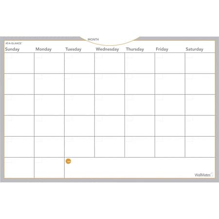 At-A-Glance WallMates Self-Adhesive Dry Erase Monthly Planning Surface, 36 x 24 AW602028
