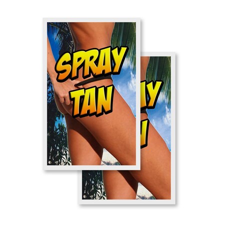 Signmission Spray Tan, Vinyl Decals Only 24 Inch x 36 Inch, Vinyl Decal, 2PK DSB-2436-2PACK-Spray Tan