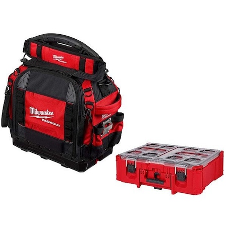 Milwaukee Tool PACKOUT Tool Bag + Deep Organizer 48-22-8316, 48-22-8432