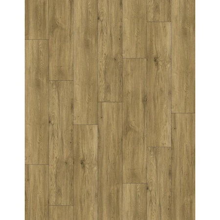 Proselect Design ProFloor Flooring Plank, 60 in L, 9 in W, Stone Plastic Composite/Vinyl, York Maple, 5PK PF902