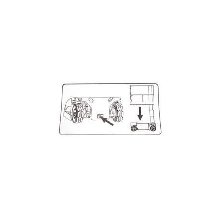 Jlg REPLACEMENT DECAL, 1230ES MANUAL DECENT 1706670