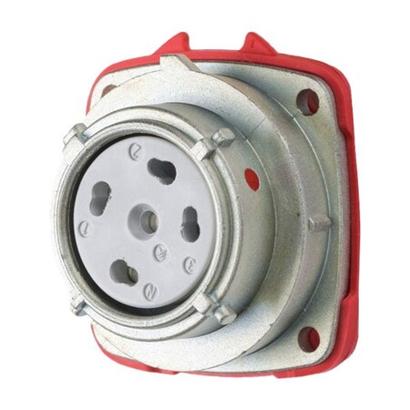 Meltric PN20 INLET METAL BLUE SIZE 1 TYPE 4X 3P+G 20 A 480 VAC REVERSE INTERIORS 09-N4043-001