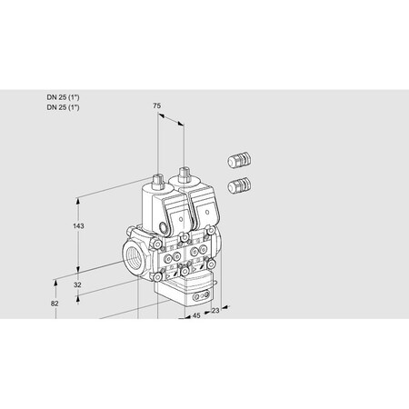 Honeywell Kromschroder VCG1E25R/25R05NGEPR3/PPPP/PPPP KS88102923