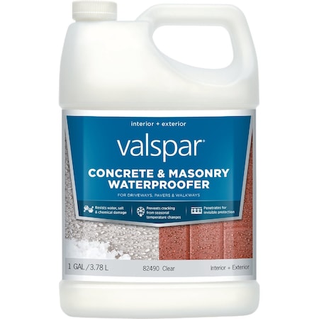 Valspar Interior & Exterior Concrete & Masonry Waterproofer 1 Gal. Clear 024.0082490.007