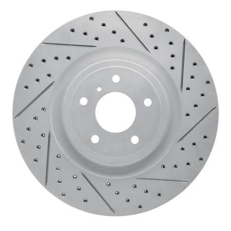 Dynamic Friction Co DFC Geoperformance Rotor - Drilled and Slotted 830-68012R
